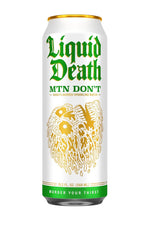 Liquid Death Soda-Flavored Sparkling Water - Mnt Don't (Lemon, Lime), Less Sugar*, Huge Flavor, No Caffeine, No Artificial Sweeteners, King Size 19.2 Fl Oz (Pack of 12)