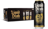 Liquid Death, Sparkling Mountain Water, 18-Pack (Tallboy Size 16.9oz Cans), Real Mountain Source, Natural Minerals & Electrolytes