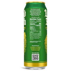Liquid Death Soda-Flavored Sparkling Water - Severed Lime (Classic Lime Soda), Less Sugar*, Huge Flavor, No Artificial Sweeteners, King Size 19.2 Fl Oz (Pack of 12)