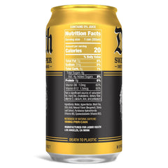 Liquid Death Iced Tea - Sweet Reaper (Black Sweet Tea), Less Sugar*, Boost of Caffeine, B Vitamins, No Artificial Sweeteners, 12 Fl Oz (Pack of 12)