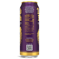 Liquid Death Soda-Flavored Sparkling Water - Doctor Death (Cherry, Cream, Spice), Less Sugar*, Huge Flavor, No Caffeine, No Artificial Sweeteners, King Size 19.2 Fl Oz (Pack of 12)